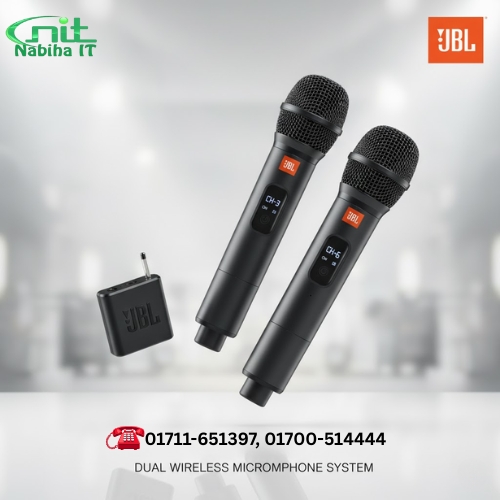JBL Wireless Two Microphone System with Dual Receiver | Signature Sound