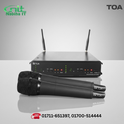 TOA WS-422 Dual Channel Wireless Set | Handheld & Bodypack Combo
