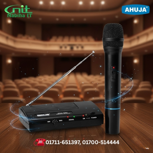 Ahuja AWM-520VH Single Handheld VHF Wireless Microphone System