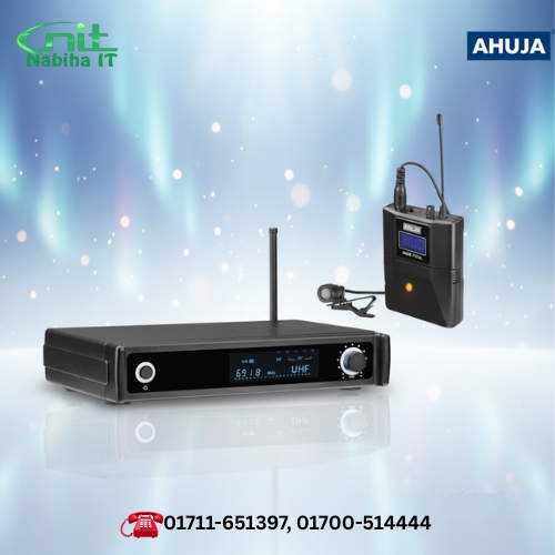 Ahuja AWM-700UL UHF Wireless Mic Combo | Handheld & Tie-Clip