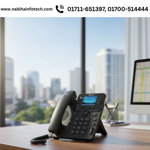 C61SP DINSTAR Entry Level IP Phone with POE & Without Adapter