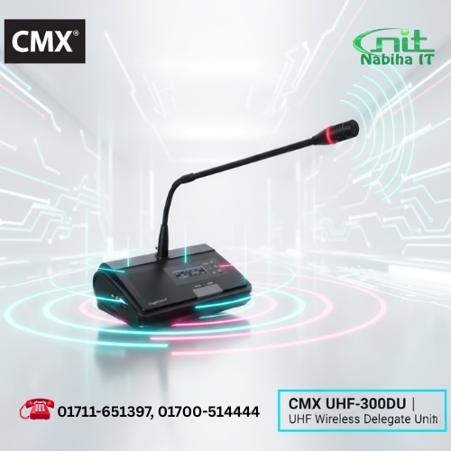 CMX UHF-300DU UHF Wireless Delegate Unit for Professional Conference Systems