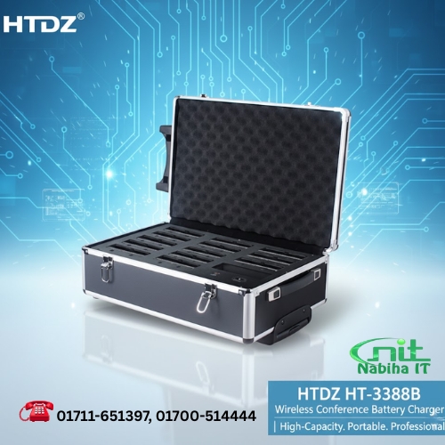 HTDZ HT-3388B Battery Charger – Reliable Power Supply for Wireless Conference Microphones