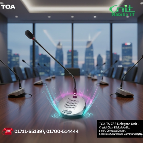 TOA TS-782 Delegate Unit – Compact & Clear Conference Microphone System