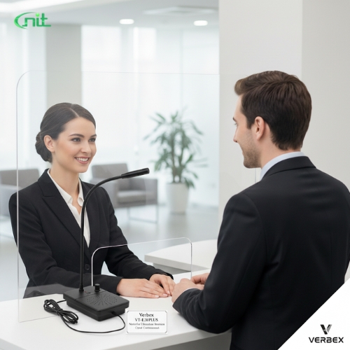 Verbex VT-E331PLUS Noise-Free Window Intercom Device For Counter Service