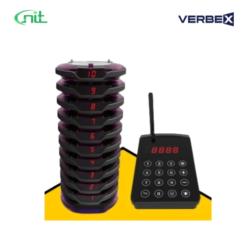Verbex VT-6840B Touch Keypad Wireless Calling System for Restaurant