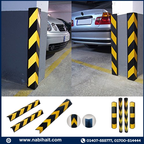 Verbex Rubber Column Guard Round Corner Guard Car Parking Garage