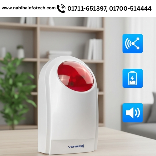 VT-SR-105 Verbex Indoor & Outdoor Wireless Alarm Plus Flash Light