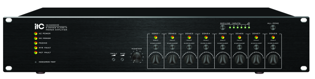 ITC VA-6200MS Voice Alarm Evacuation System expansion Controller, 500W, can support 8 zones