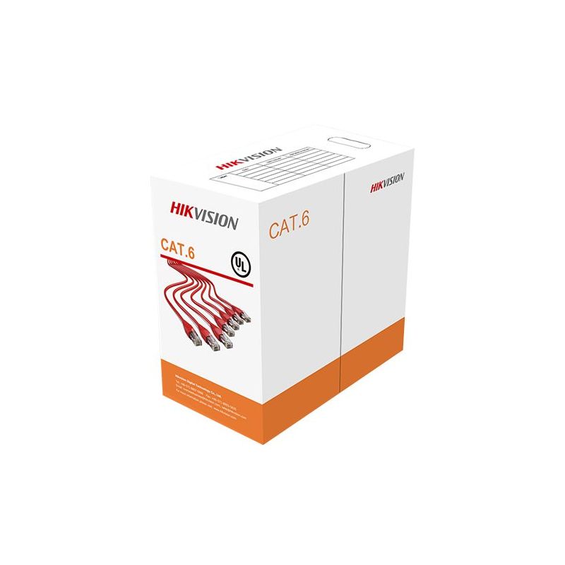 Hikvision 305 m CAT6 UTP Network Cable (Solid Copper, 0.55 mm)