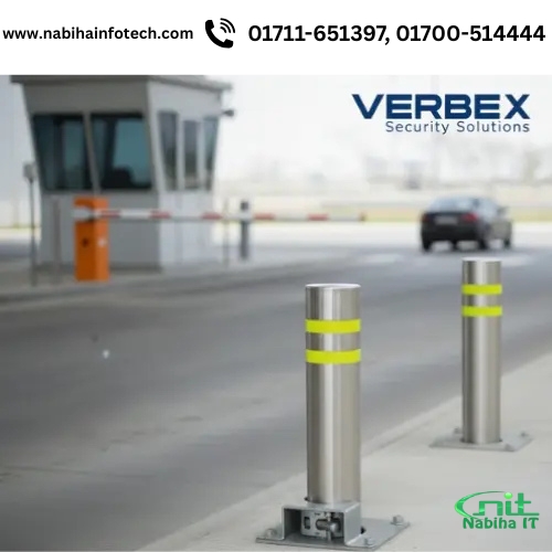 VT-HZ-RS168 Auto Hydraulic Rising Bollard Max-Security Verbex Vehicle Access Control