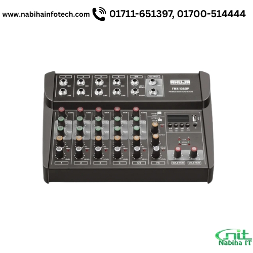 FMX-106DP Ahuja built-in MP3 Player & Digital Effects PA Mixer