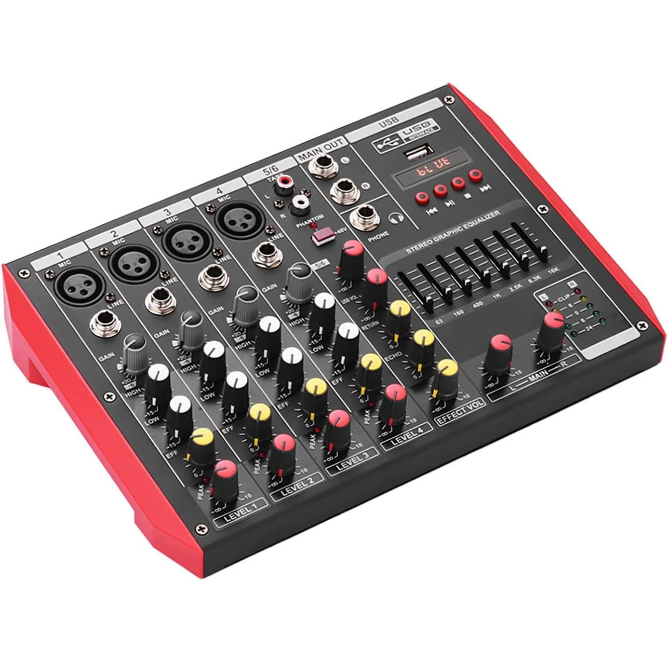 VT-D6 Verbex 48V Phantom Power Supports BT Connection Mixer