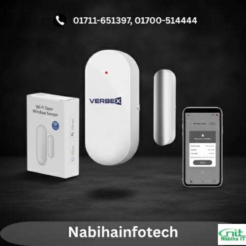 Verbex WiFi Door / Window Sensor With Amazon Alexa Google Assistance & Tuya App Supported
