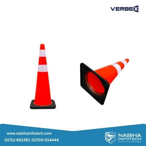 Verbex VT-RP904301 PVC Traffic Cone With Black Base