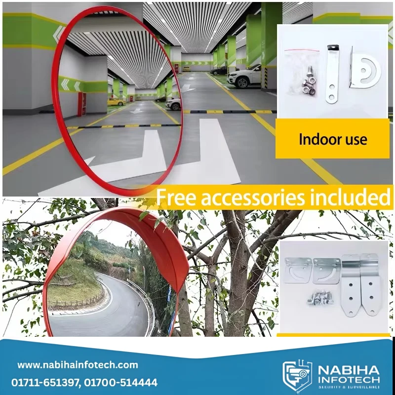 24" Convex Mirror Small Size PC Traffic Convex Mirror for Outdoor Road Safety