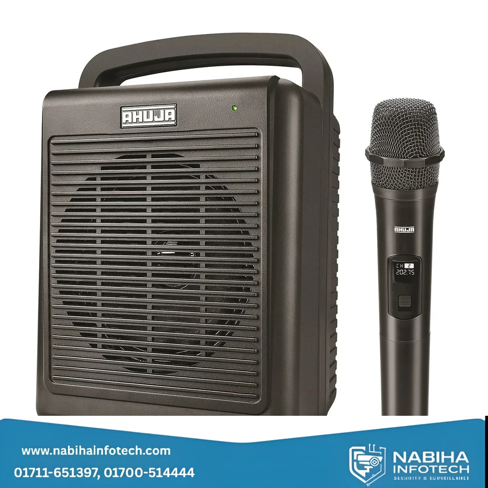 Ahuja WP-225 Portable PA System with Bluetooth and Rechargeable Battery