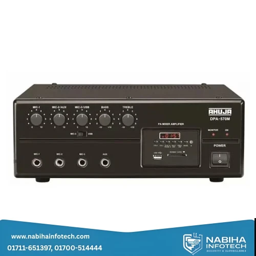 Ahuja DPA-570M Bluetooth & Built-in MP3 player with USB PA Mixer Amplifier 50 Watts