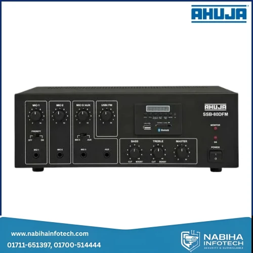 Ahuja SSB-80DFM PA Mixer Amplifier With with Bluetooth, USB &FM 80 Watts High Quality