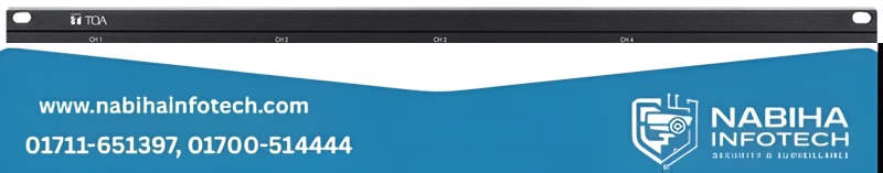 TOA DA-500FH 4-Channel Digital Power Amplifier – 2000W (4 x 500W) 70V/100V High-Impedance PA Amp