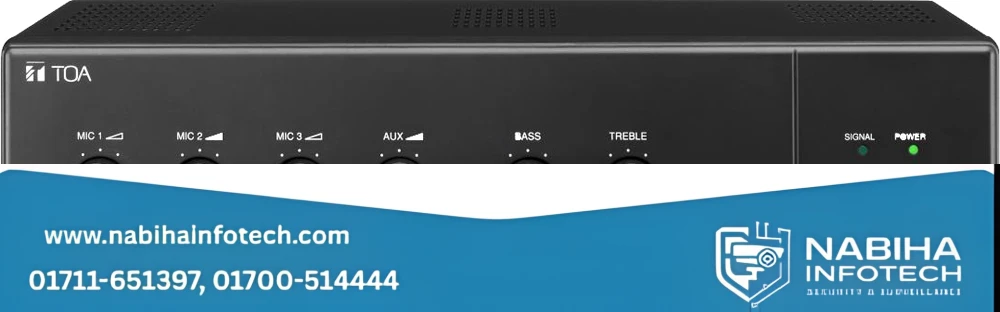 TOA A-230 Mixer Power Amplifier – 30W Compact Public Address Amp for Small Shops & Classrooms