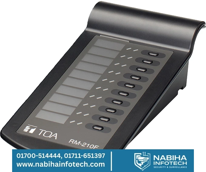 TOA RM-210F Remote Microphone Extension – 10-Key Expansion Module