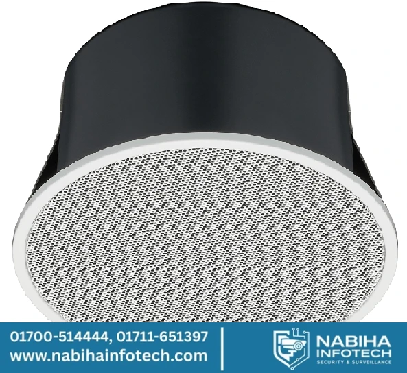 TOA PC-1860F 6W Ceiling Speaker with Integrated Fire Dome – 100V Line BGM & Paging Speaker