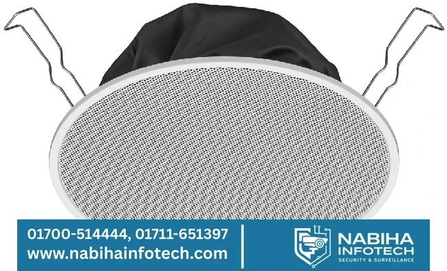 TOA PC-2360 Flush-Mount Speaker – 6W Rated Input – Quick-Snap Spring Clamp – All-Metal PA Speaker