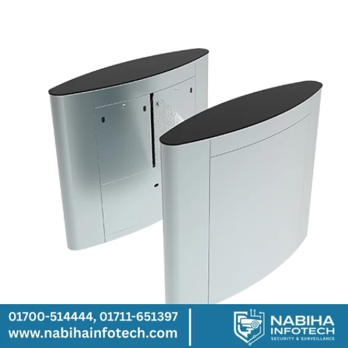 ZKTeco FBL5022 Pro Single Lane Flap Barrier Turnstile (w/ controller and fingerprint & RFID reader)