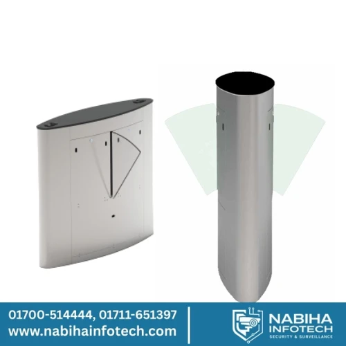 ZKTeco FBL5222 Pro Flap Barrier Turnstile for additional Lane (w/ controller and fingerprint & RFID reader)