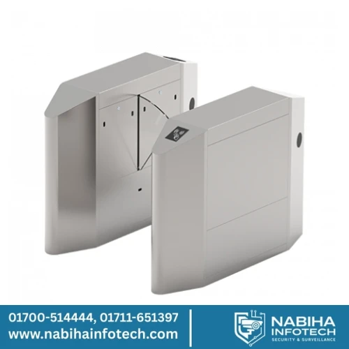 ZKTeco FBL4022 Pro Single Lane Flap Barrier Turnstile (w/ controller and fingerprint & RFID reader)