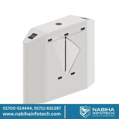 ZKTeco FBL4222 Pro Flap Barrier Turnstile for additional Lane (w/ controller and fingerprint & RFID reader)