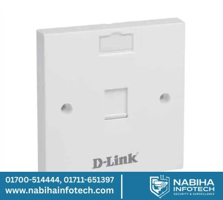 D-Link NFP-0WHI11 Single Port Faceplate – Square White UK-Style
