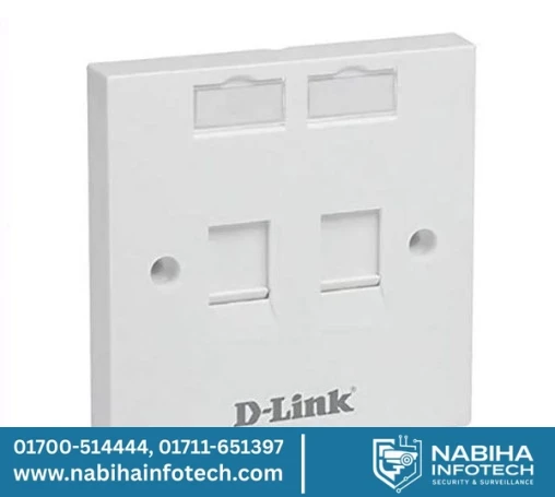 D-Link 2-Port Network Wall Plate NFP-0WHI21 – Professional Series