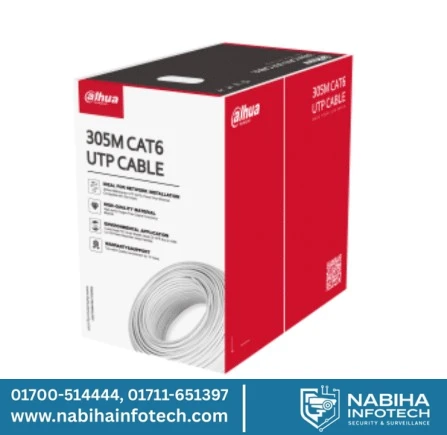 Dahua DH-PFM920I-6UN-C CAT6 UTP Cable – 305m Oxygen-Free Copper