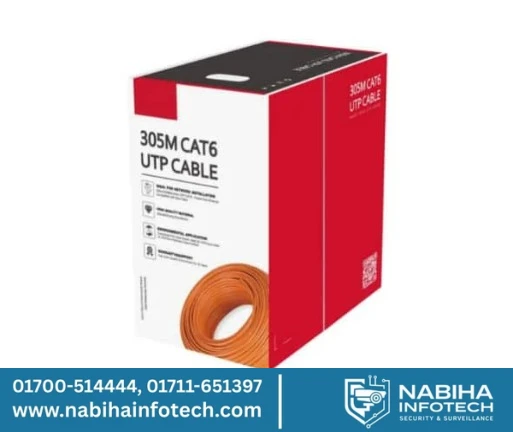 Dahua PFM923I-6UN-C 305M LSZH CAT6 Cable – Fire-Safe Full Copper