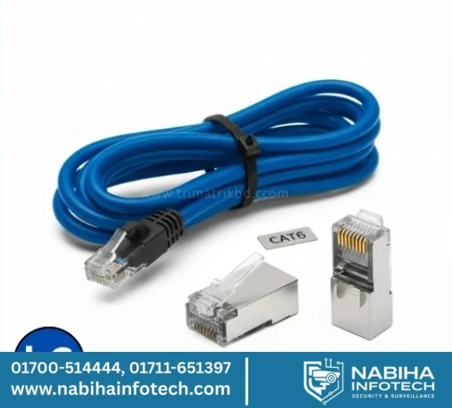 K6 Premium Metal Shielded RJ45 Connector – CAT6 High-Performance