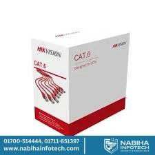 Hikvision DS-1LN6U-SC0 CAT6 UTP Cable – 305m Solid Full Copper