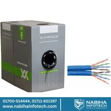 Vivanco Professional 305M Blue CAT6 Cable – 100% Solid Bare Copper