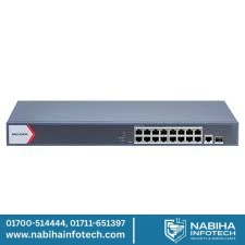 Hikvision DS-3E1518P-EI/M 16 Port Gigabit Smart POE Switch