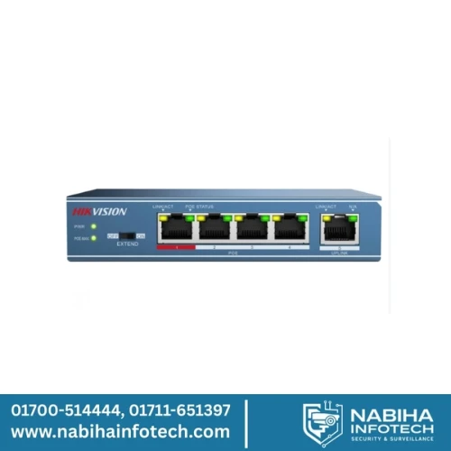 Hikvision DS-3E0105P-E 4-Port Fast Ethernet PoE Switch