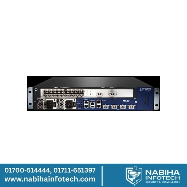 JUNIPER MX80 Chassis with 2 MIC Slots, 4x10GE XFP+2 x1G RJ45