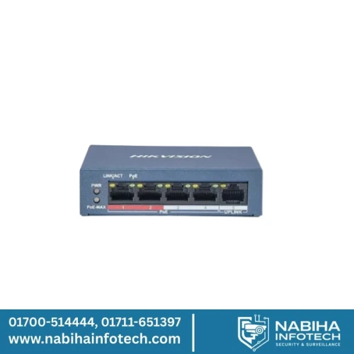 Hikvision DS-3E0105P-E/M 5-Port Fast Ethernet PoE Switch