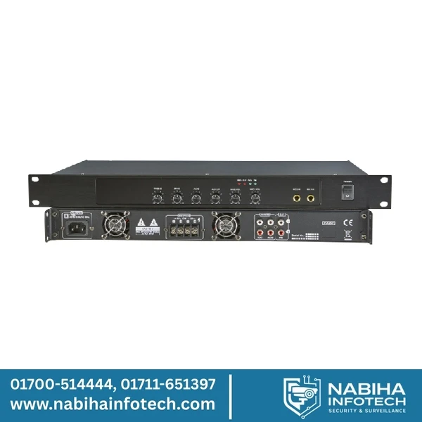 DPA1200/DPA1500/DPA2000 1200W/1500W/2000W Mixer Amplifiers with 2 MIC & 2 AUX In.