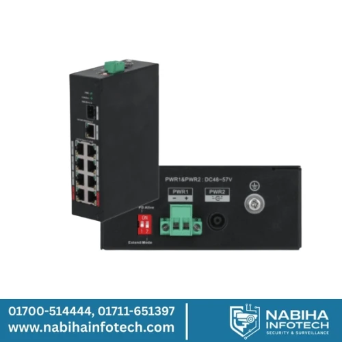 Dahua PFS3110-8ET-96 8-Port Hardened PoE Switch – 96W Budget