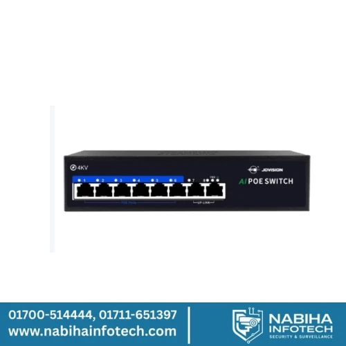 Jovision JVS-S11-8P-120W 8-Port PoE Switch with Dual Gigabit Uplink