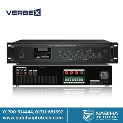 Verbex VT-150TF 150-Watt Professional Power Mixing Amplifier with Bluetooth, FM, USB, 4 zones