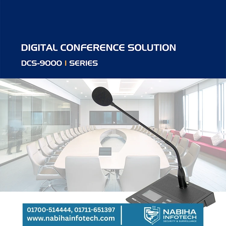 Ahuja DCS-9000 Digital Conference Solutions – Advanced DSP-Based Conference System with Voting, Recording, Camera Tracking & Interpretation Features for Professional Meeting Rooms, Boardrooms, Government Offices, and Corporate Conferences