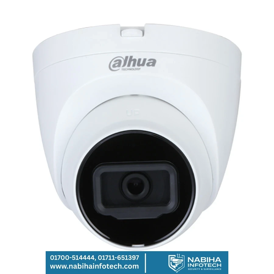 DAHUA DH-HAC-HDW1200TQP-IL-T 2MP TWO-WAY TALK EYEBALL CAMERA SMART DUAL LIGHT HDCVI 40 MTR IR DISTANCE  (METAL+PLASTIC)