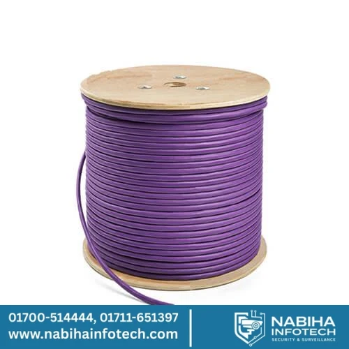 Safenet Cat7 S/FTP LSZH Solid Cable 23AWG Purple 305M Roll | 52-5351PL
